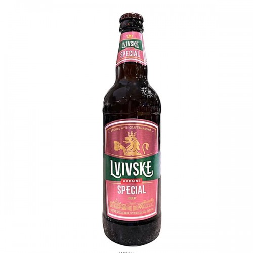 Пиво светлое пастеризованное "Lvivske Special", Алк.8%